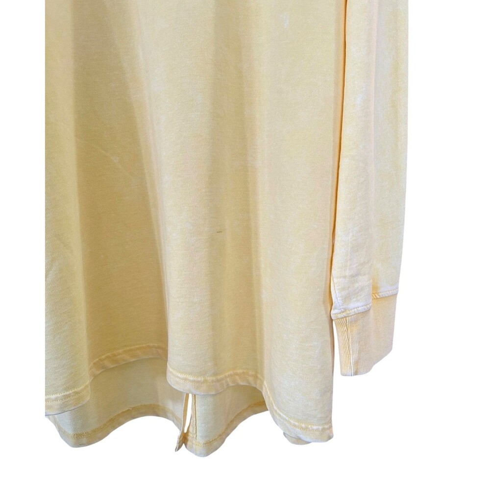 Jane & Delancey Women's Garment Dye Blouse Top Long Sleeve Plus Size 1X Yellow - Picture 5 of 8